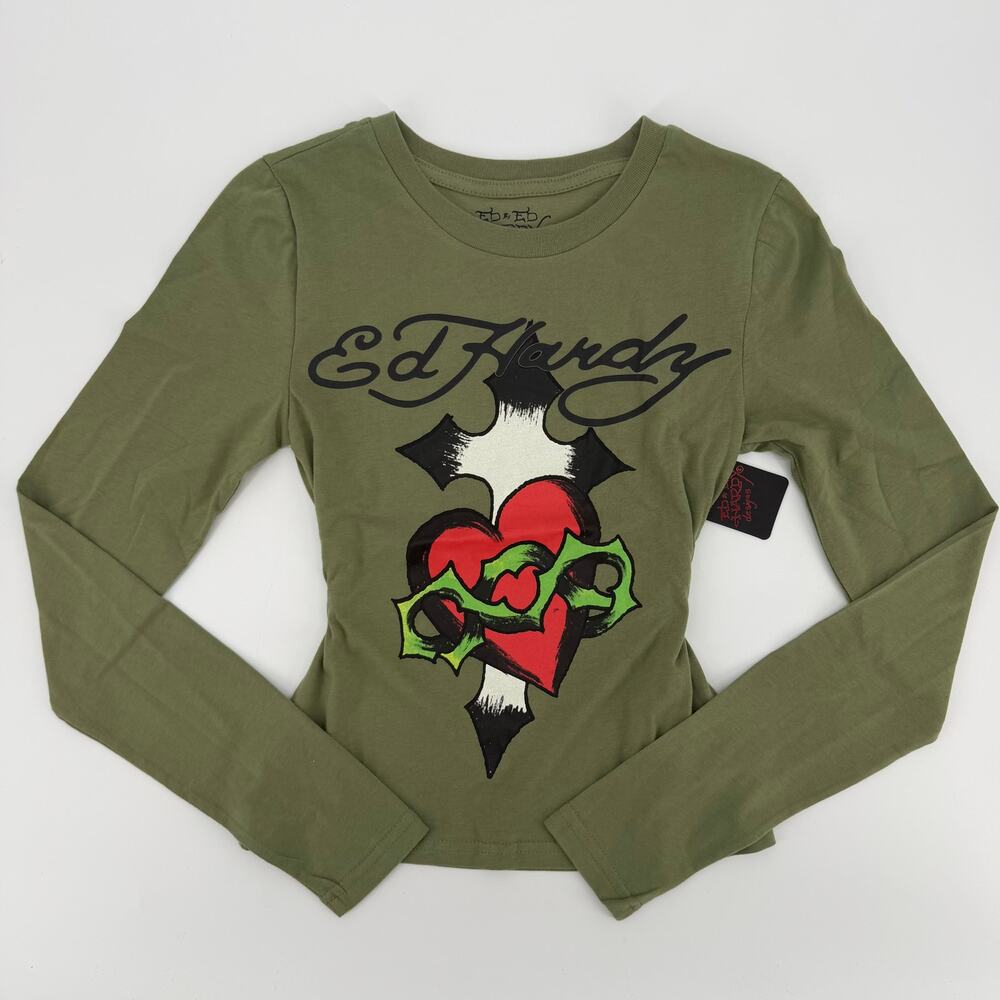 Ed Hardy Long Sleeve T-Shirt (Size S)